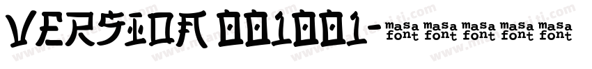 Version 001001字体转换